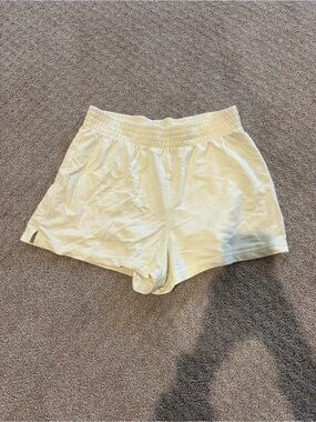 Z Supply Butter Yellow Elastic Waist Athletic Shorts